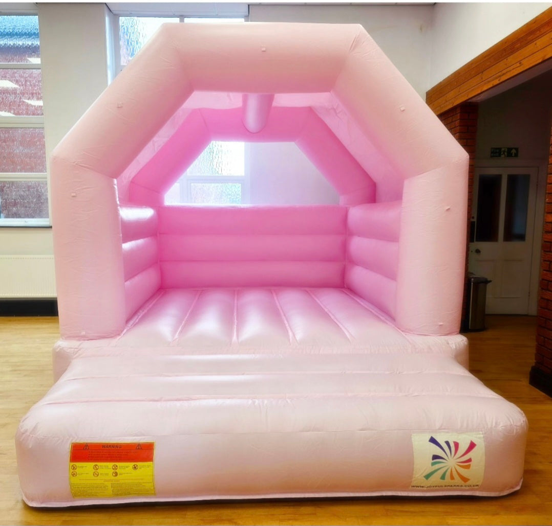 Pink Bouncy Castle Hire Northwest England – 10x13ft Inflatable for Kids’ Parties, Weddings & Events | JoyfulSparksUK