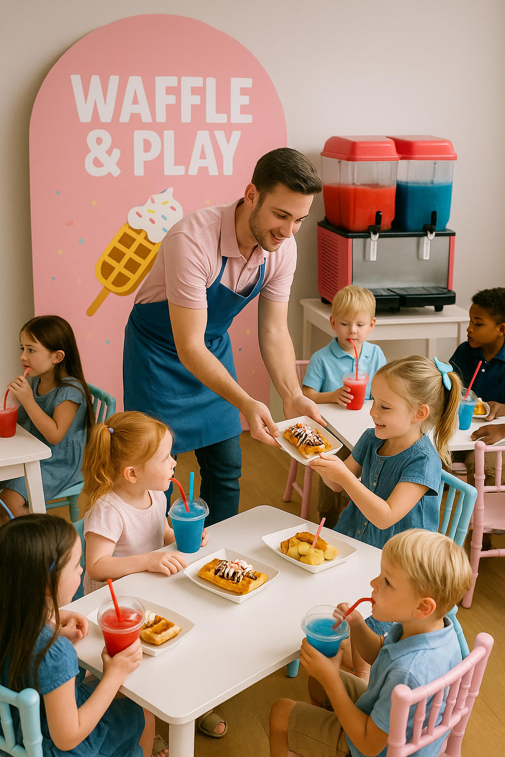 Waffle and Play Kids Party Corner