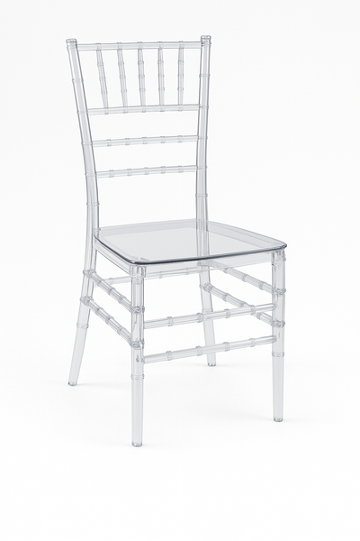 Clear Acrylic Chiavari Chair Hire UK – Transparent Wedding & Event Chair Rentals | JoyfulSparksUK