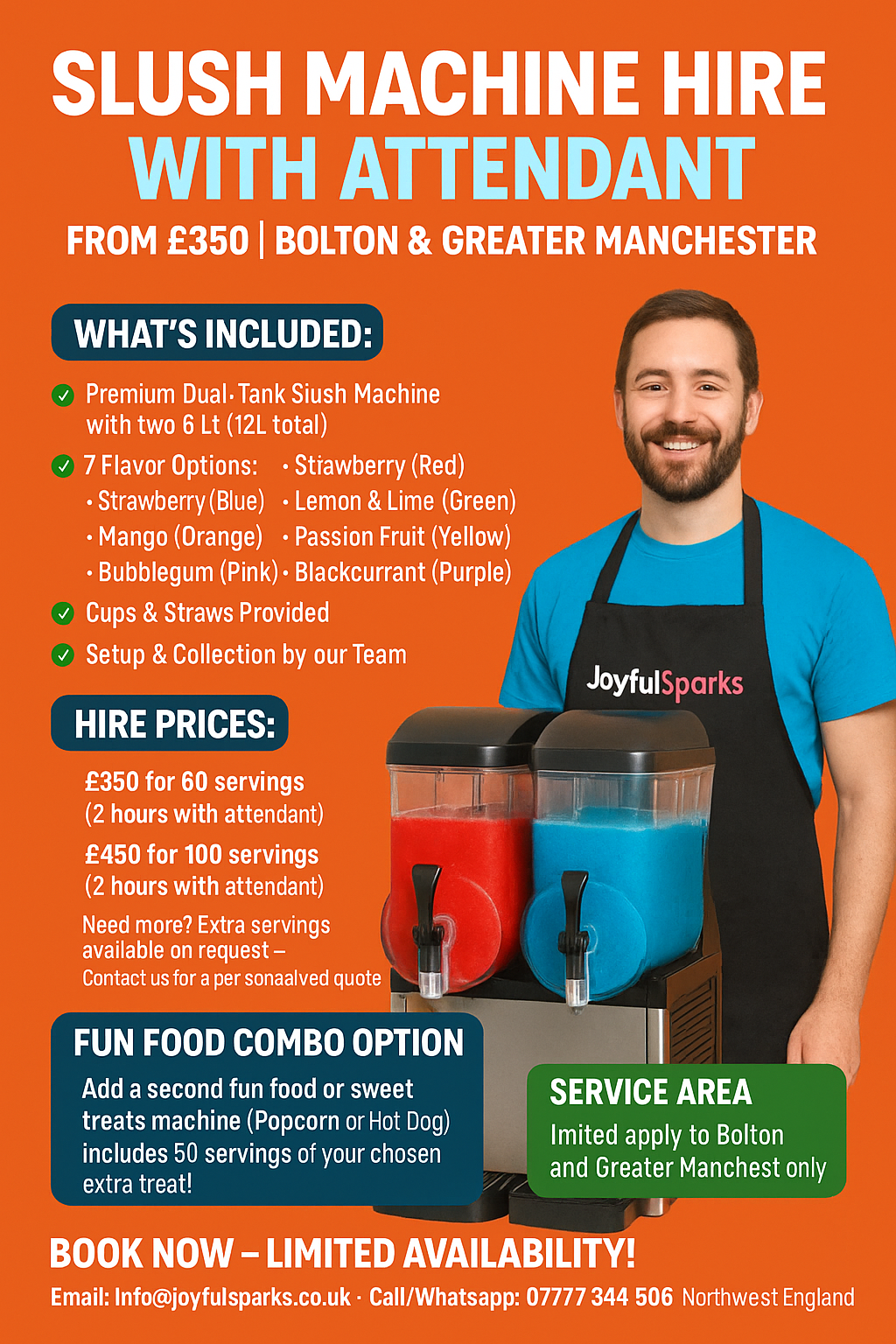 Slush Machine Hire in Northwest England