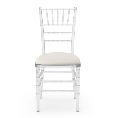 Clear Acrylic Chiavari Chair Hire UK – Transparent Wedding & Event Chair Rentals | JoyfulSparksUK